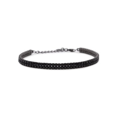 Dilvdò Bracciale Tennis Double Tennis Black -BRTCNN2F