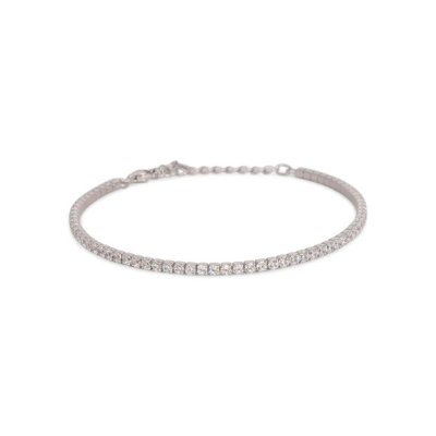 Dilvdò Bracciale Tennis Silver White -BRTCBB2