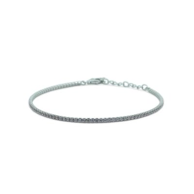 Dilvdò Bracciale Tennis Silver Pink -BRTCBRS