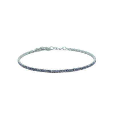 Dilvdò Bracciale Tennis Silver Lavander -BRTCBLIL