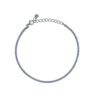 Dilvdò Bracciale Tennis Silver Lavander -BRTCBLIL