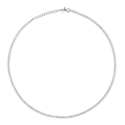 Dilvdò Chocker Tennis Silver White -CLDVBB