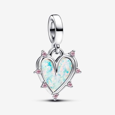 Pandora Charm Pendente Cuore dell'Amicizia Opale -793434C01