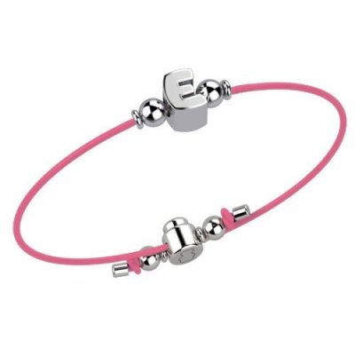 Nanan Bracciale Rosa lettera E -NAN0011E