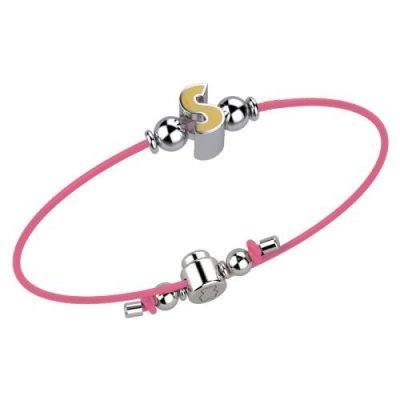 Nanan Bracciale Rosa lettera S -NAN0011S