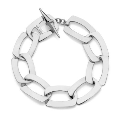 Unoaerre Bracciale con Catena Argentata Piatta Dinamica-2441